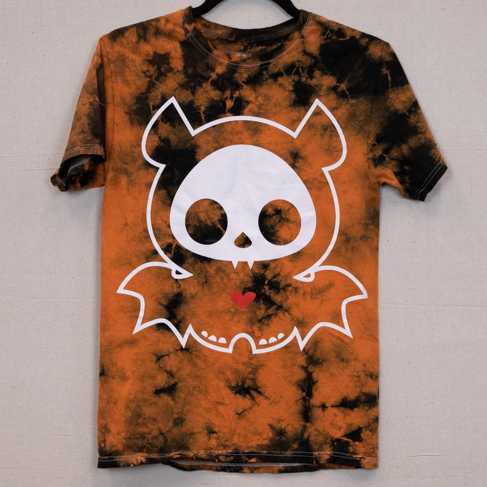 Skelanimals Diego orange tie-dye tshirt-S